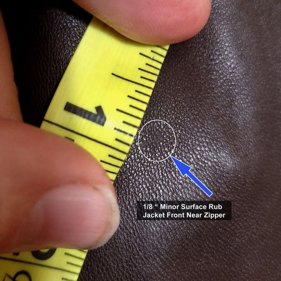 Marc New York Brown Leather Jacket with Quilted Lining - Picture 14 of 15